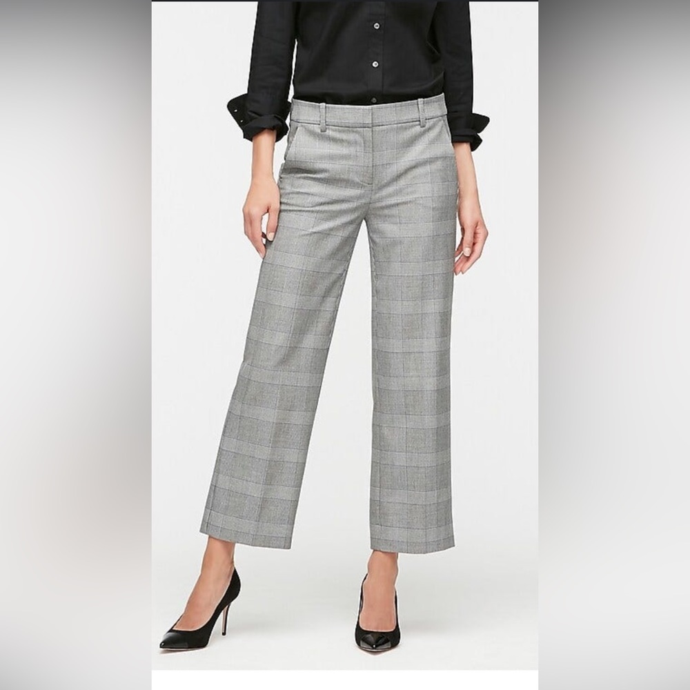 High-rise Peyton Wide-leg Pant In Glen Plaid